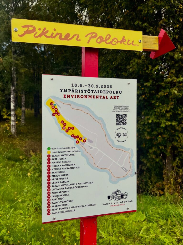 Pikinen Poloku 2026 opasteet Pikisaaressa.